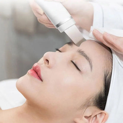 Skin Scrubber Facial Skin Scrubber, Ultrasonic Skin Scrubber Spatula, Electric Blackhead Remover, Facial Cleaner Spatula, 3 Modes Facial Lifting Peeling Tool, Rechargeable Skin Massage Scrubber