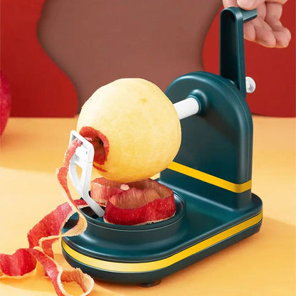 Manual Fruit Peeler, Hand Crank Fruit Peeler, Multifunction Suction Quick Peeler, Kitchen Pear Peeler Cutter Slicer, Fruit Vegetable Peeler, Apple Slicing Shaving Slicer, Multifunction Manual Rotary Slicer, Hand Cracked Peeler, Household Kitchen Gadget