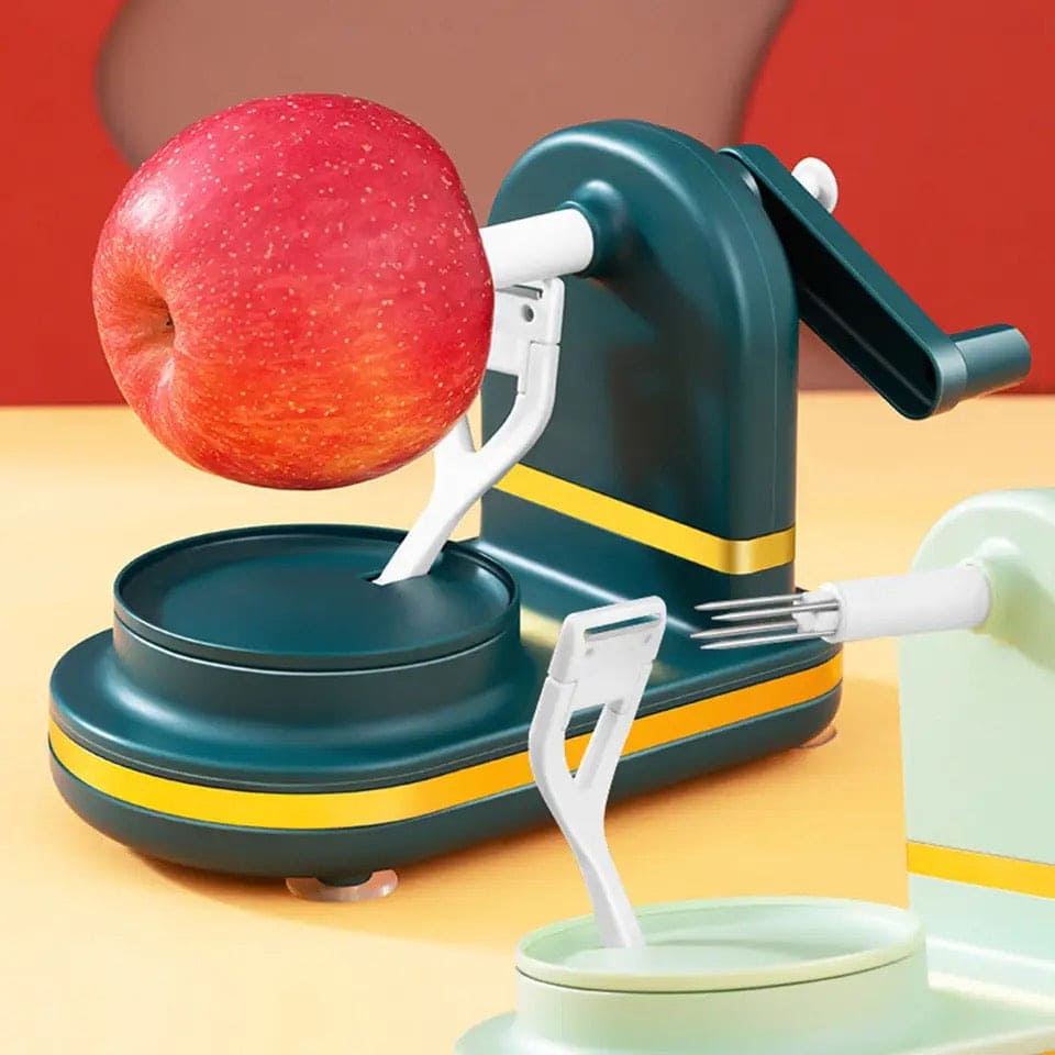 Manual Fruit Peeler, Hand Crank Fruit Peeler, Multifunction Suction Quick Peeler, Kitchen Pear Peeler Cutter Slicer, Fruit Vegetable Peeler, Apple Slicing Shaving Slicer, Multifunction Manual Rotary Slicer, Hand Cracked Peeler, Household Kitchen Gadget