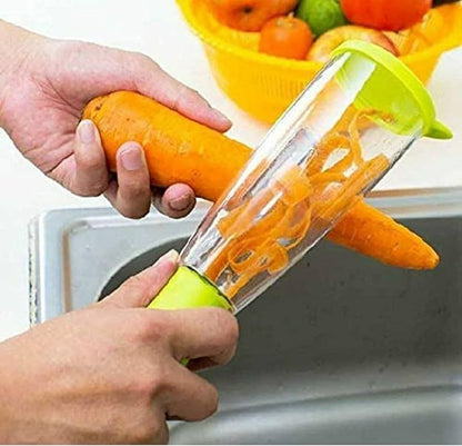 Stainless Steel Multi-functional Storage Peeler With A Container For Potato Cucumber Carrot Fruit Vegetable Peeler Kitchen Tool